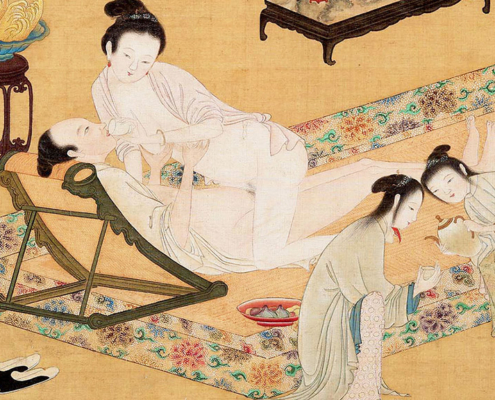 ancient Chinese massage painting