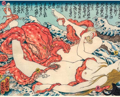 a Japanese erotic artwork